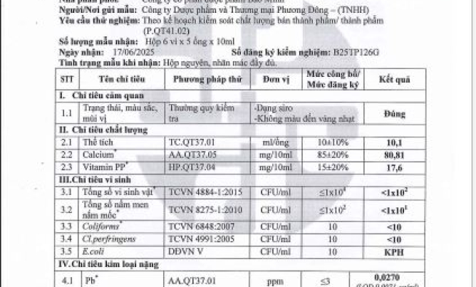 Cách đọc Giấy chứng nhận phân tích Avisure chi tiết và dễ hiểu